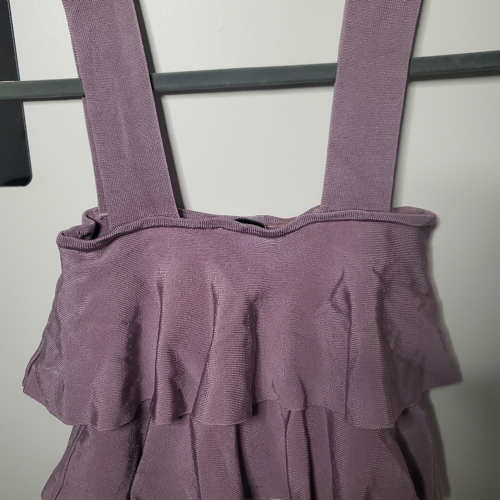 M Zara Ruffled Crop Top - Picture 4 of 5